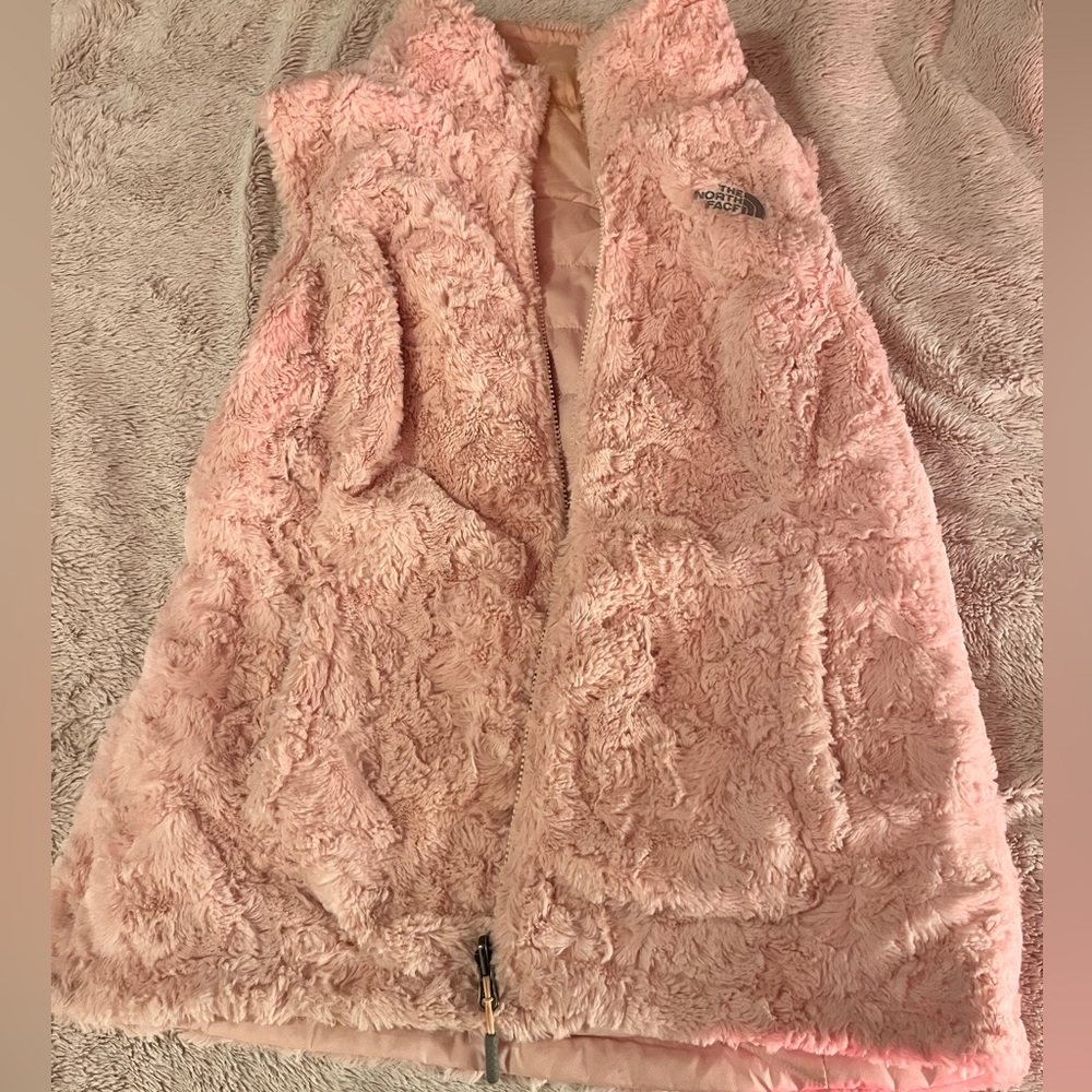 M The North Face Pink Fleece Vest